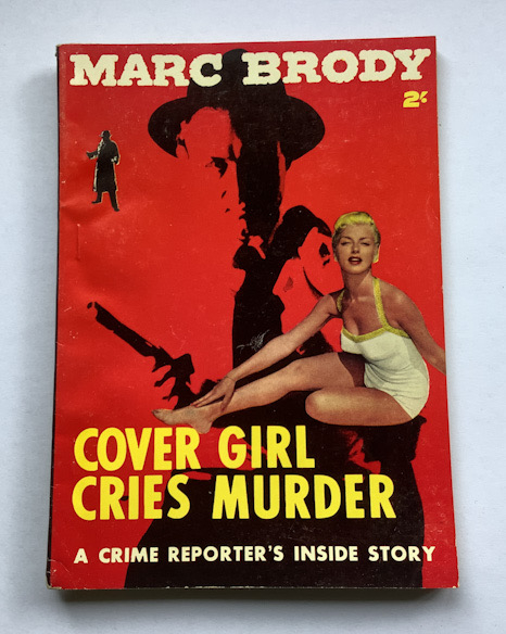 COVERGIRL CRIES MURDER Pulp fiction book 1950s